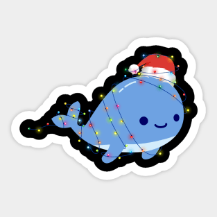 Whale Claus Sticker